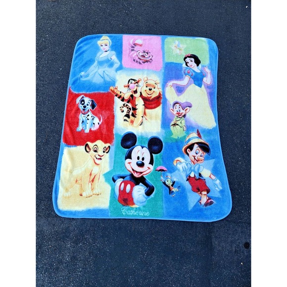 Disney Bedding Vtg Disney Characters Throw Blanket Poshmark